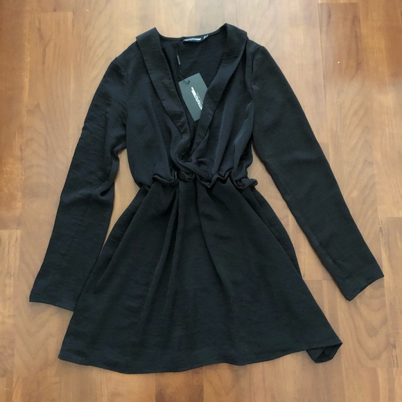 PrettyLittleThing Dresses & Skirts - PrettyLittleThing, Satin long sleeve dress
